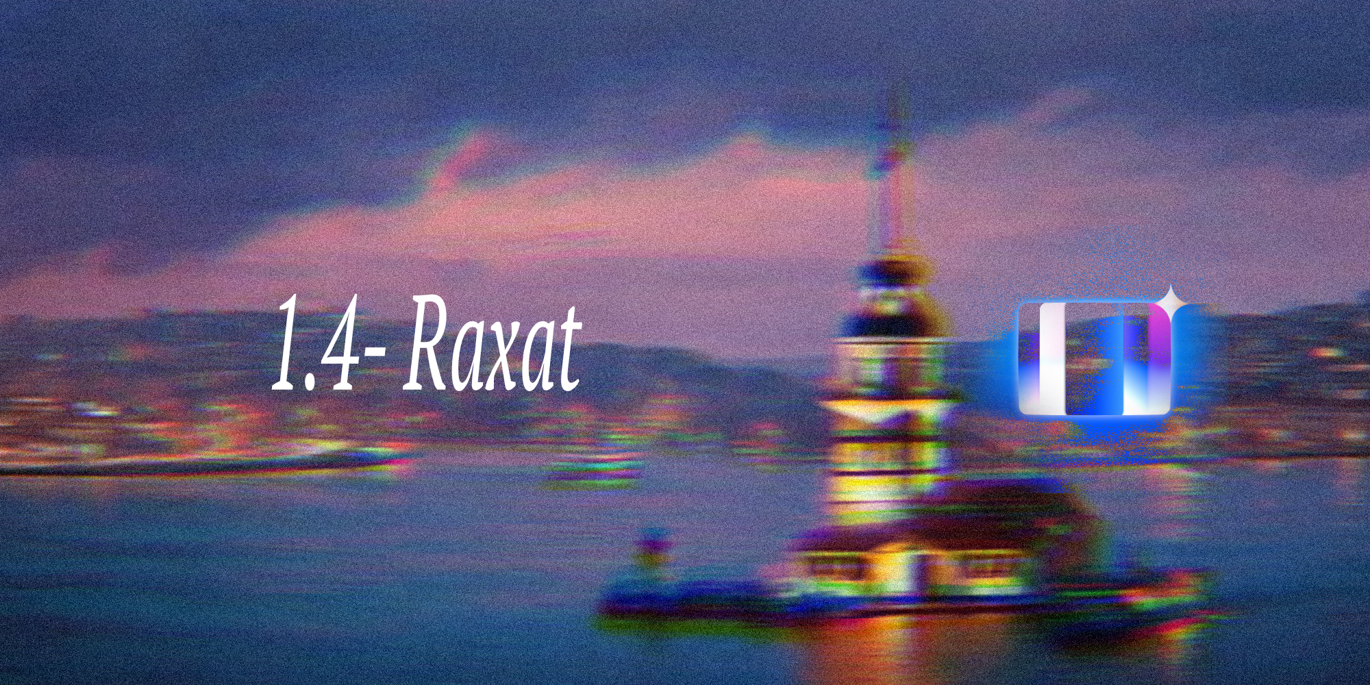 Zirn 1.4 Raxat artwork over a blurred city and water scene